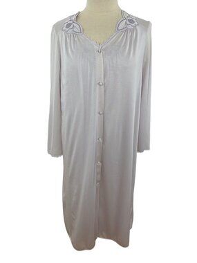 Vintage Vassarette Women's S Peignoir Set Nightgown & Robe Purple Nylon USA